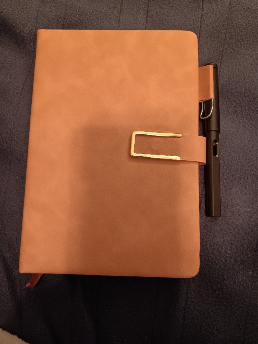 8x6 Pink leather planner/Pen